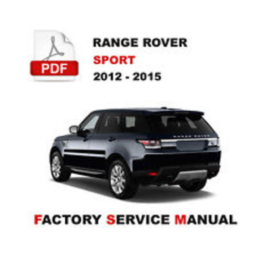 Product picture Land Rover Range Rover Sport 2012 2013 2014 Factory service 